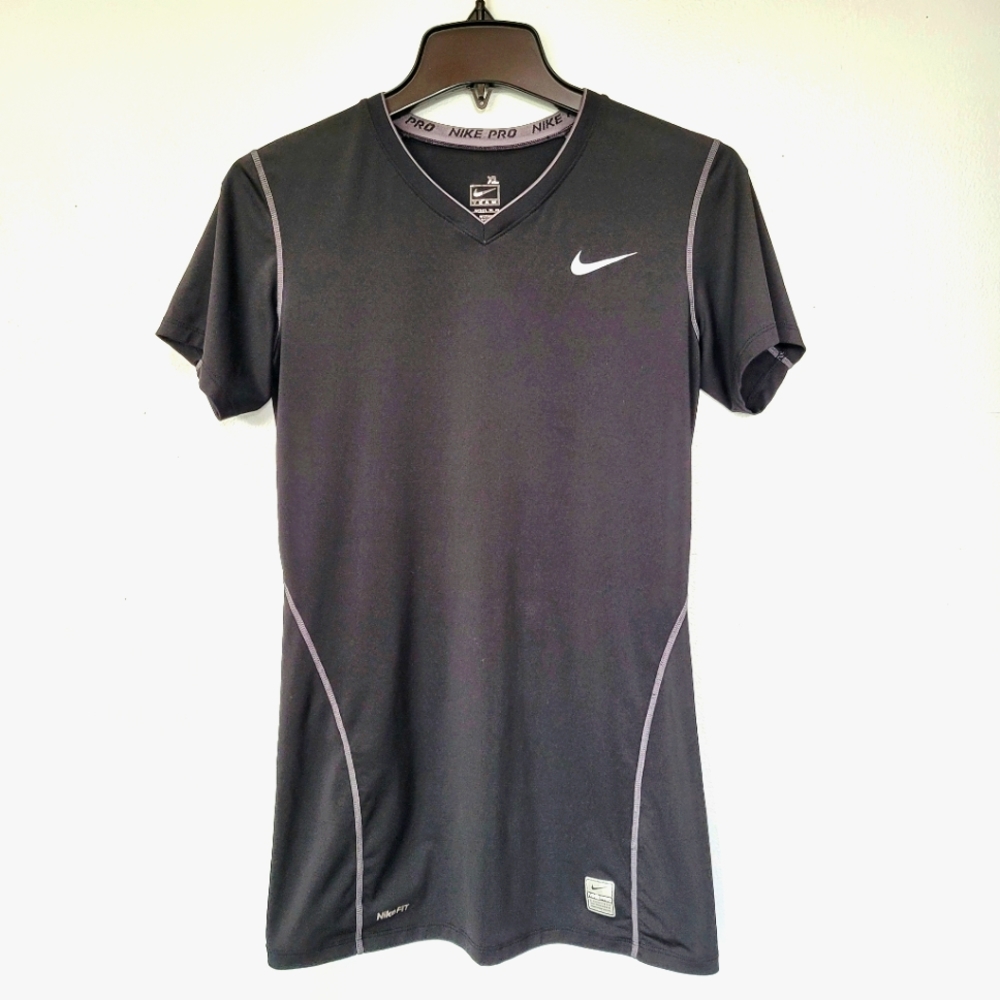 Nike Pro Women's Long Compression Short Sleeve Tee